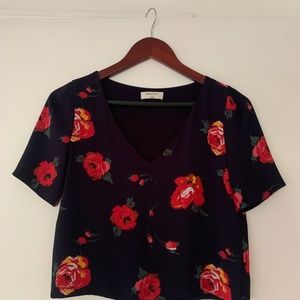 Babaton Aritzia Randy Popover Floral Blouse - Size XS